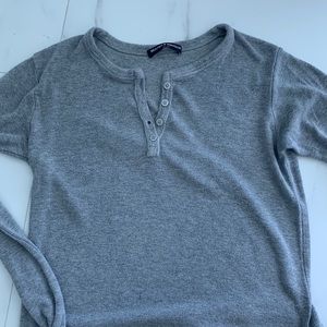 Soft button long sleeve